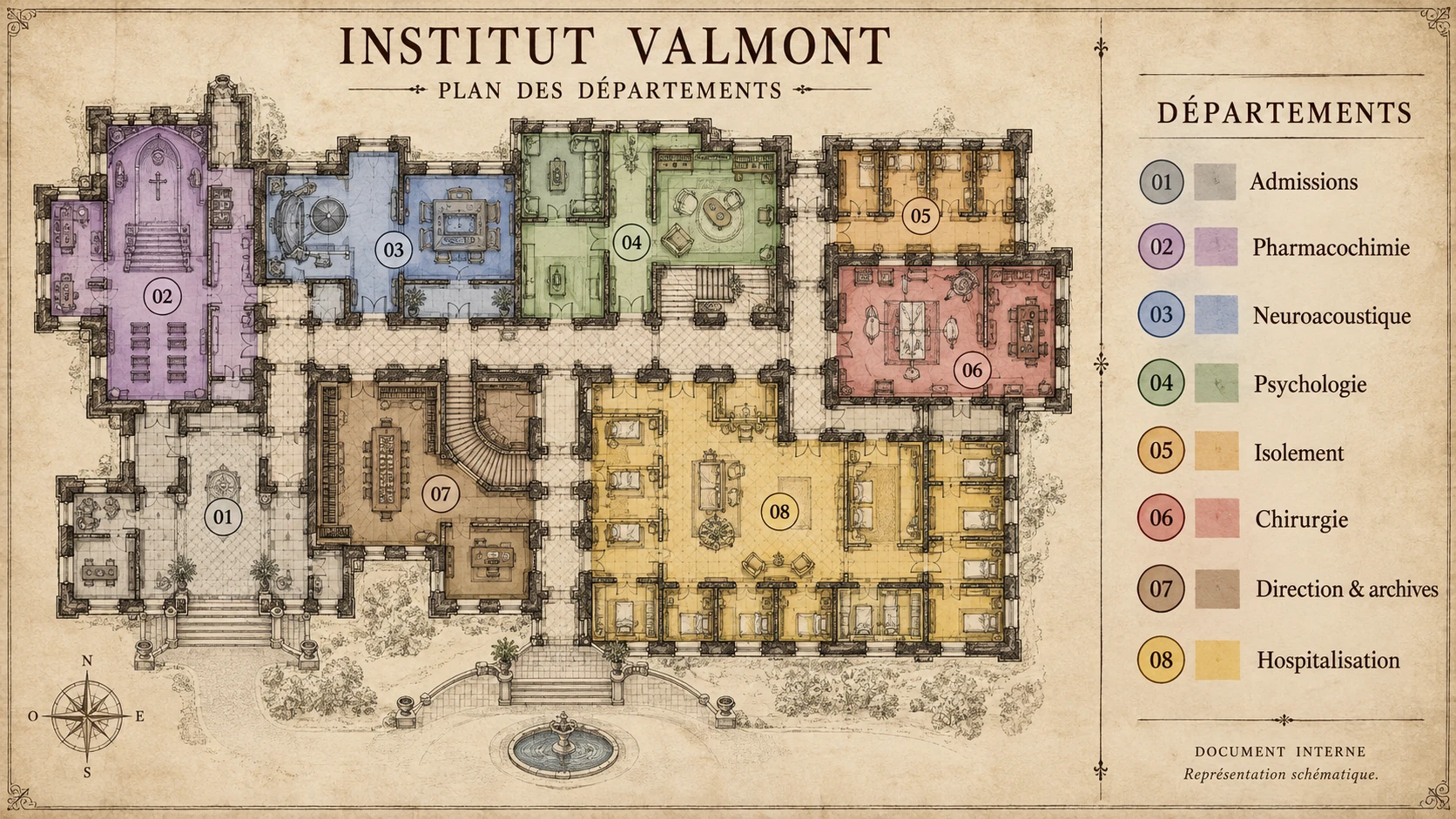 Plan de l’Institut Valmont